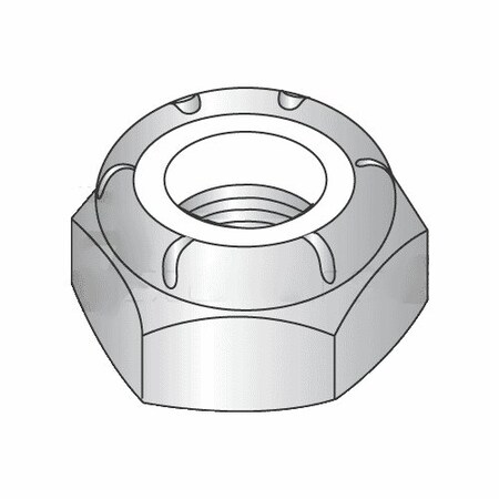 Newport Fasteners Nylon Insert Lock Nut, #8-32, 18-8 Stainless Steel, Not Graded, 100 PK 612846-PR-100